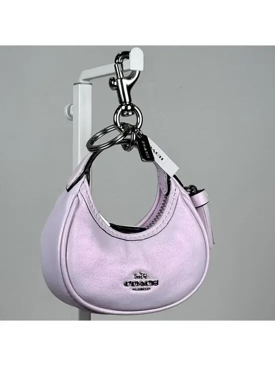 NWT Coach Pink Mini Carmen Bag Charm - Picture 5 of 6